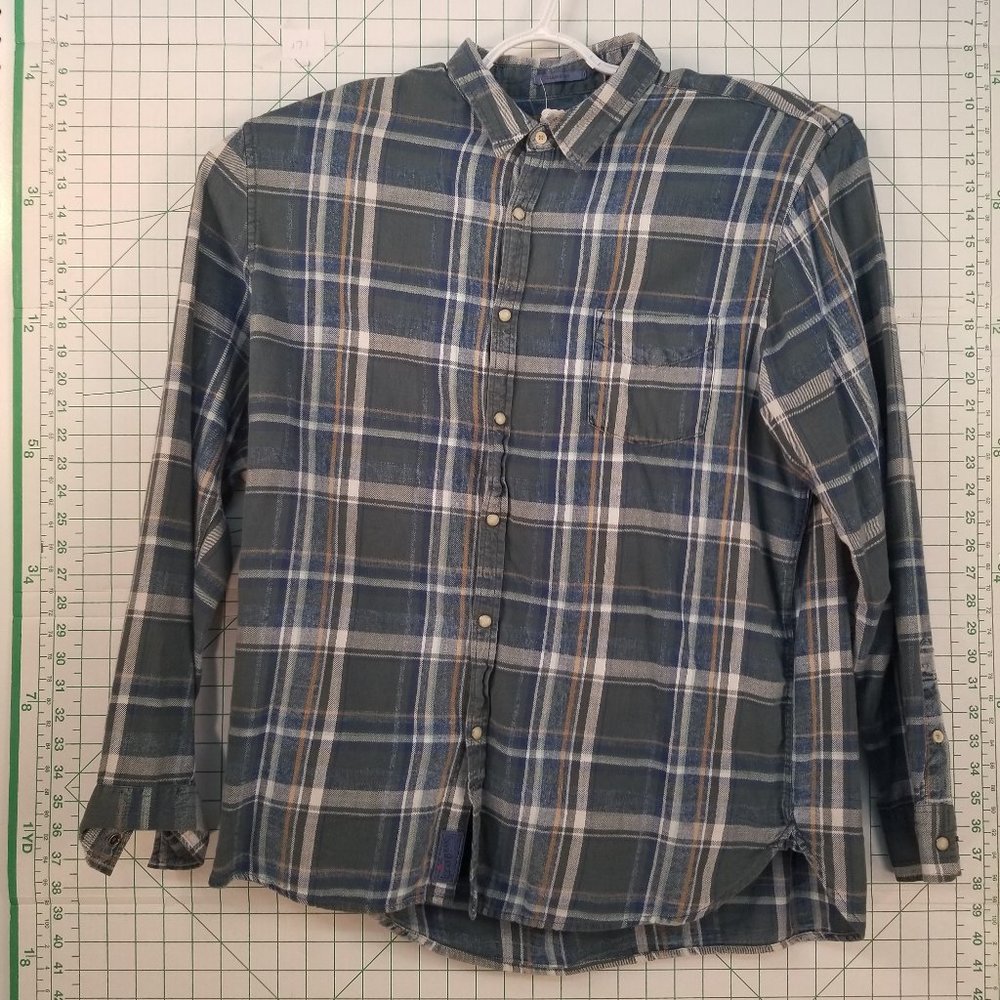 Lucky Brand Long Sleeve Plaid Button Up XL